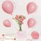 Double Stuffed Pink Balloons (18/12/10/5 Inch) for Boho Party, Baby Shower, Birthday, Weddings (Baby Pink)
